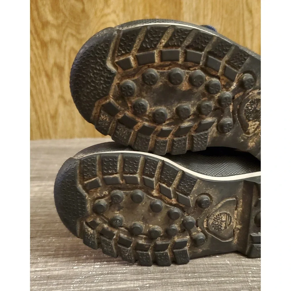 Timberland Euro Hiking Boots Toddler Size 7 Black Blue‎